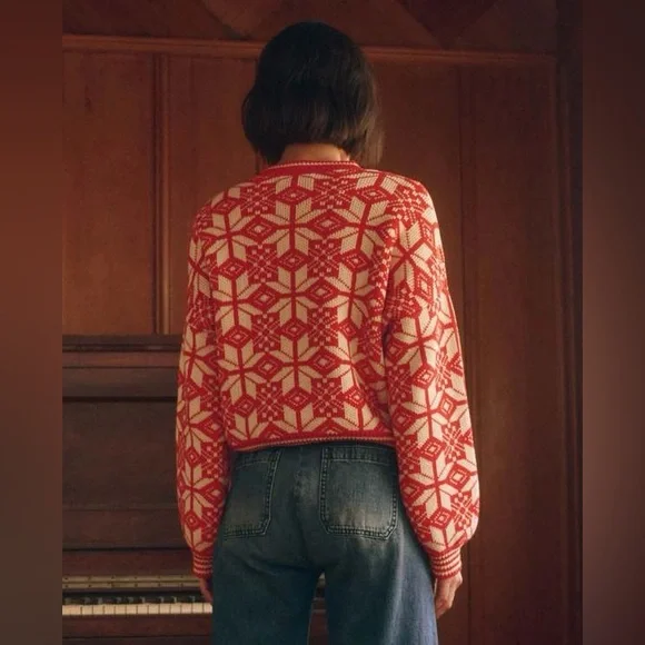 THE GREAT The Snowflake Pullover - Alpine Spice